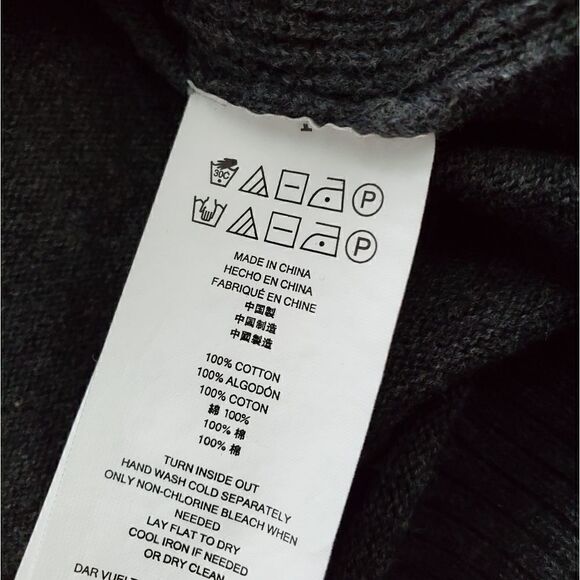 Michael Kors Cotton 1/4 Zip Waffle Sweater - Picture 6 of 6